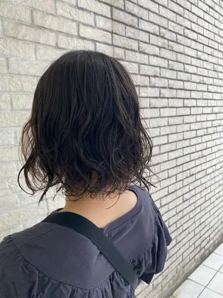 ミディアム カラー パーマ 田村 一矩のヘアスタイル