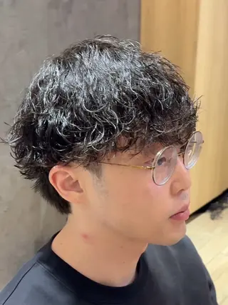 パーマ メンズ メンズカット/センタ ーパート /マミヤのヘアスタイル