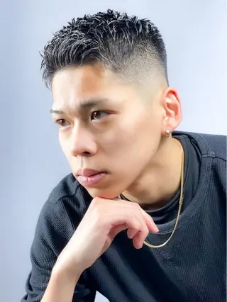 ショート プレミアムバーバー 表参道のヘアスタイル