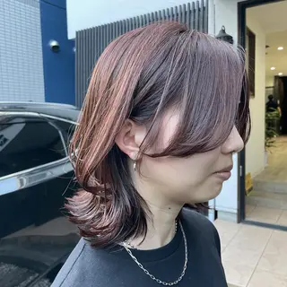 ミディアム カラー パーマPrivate SalonNoa名駅のヘアスタイル