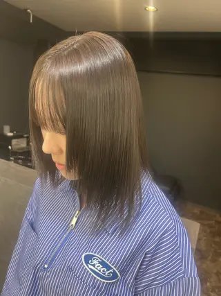 セミロング 宮城 萌のヘアスタイル