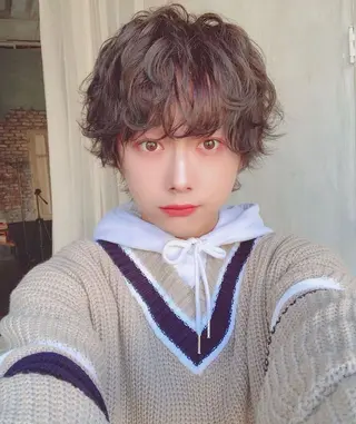 ショート レイヤー・ボブカット 透明感カラーこうたのヘアスタイル