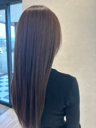 ロング カラー 前田 藍央のヘアスタイル