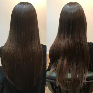 ロング 福岡口コミNo1🎀 コテ巻き風パーマ専門のヘアスタイル