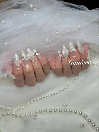 ネイル Lumière｜ ロング｜ワンホンのネイルデザイン