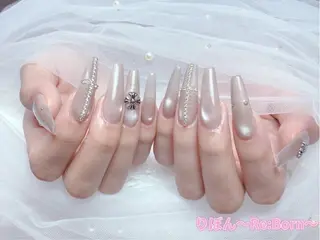ロング りぼん Re:Bonrのネイルデザイン