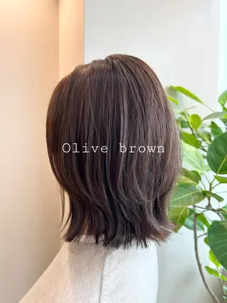 セミロング 阪上 沙織のヘアスタイル