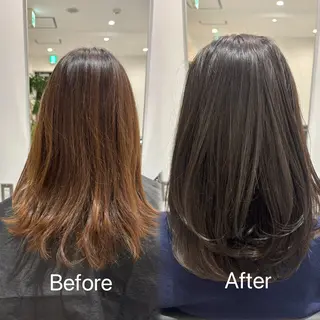 ミディアム カラー 🎀透明感× 赤み消し🎀正源のヘアスタイル