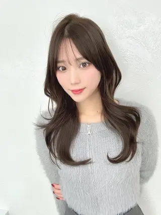 ロング 中顔面短縮 顔まわり新田大翔のヘアスタイル