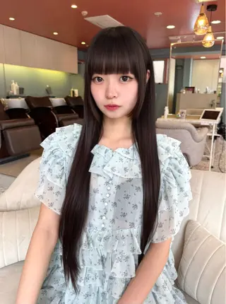 ロング 韓国ヘア 🎀華澄のヘアスタイル