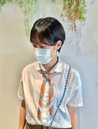 ショート レディースモデル カット/中川翔太のヘアスタイル