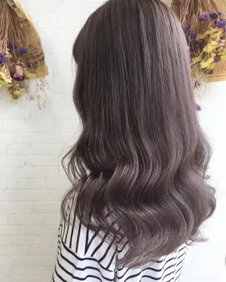 ロング カラー 立川 奈那子のヘアスタイル