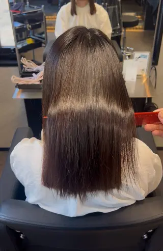 ミディアム 🧡縮毛矯正🧡 伊藤はるかのヘアスタイル