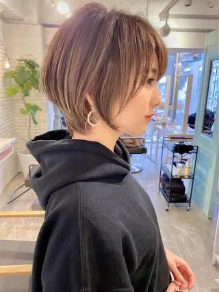 ショート 博多ベージュ 🐻松井傑のヘアスタイル