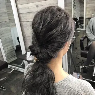 ロング カラー ヘアアレンジ 韓国髪/ﾚｲﾔｰ ｶｯﾄ/KENのヘアスタイル