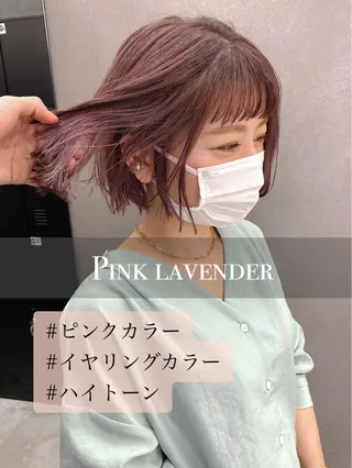 ショート カラー パーマ ヘアアレンジ メンズ キッズ ネイル マツエク・マツパ 韓国🇰🇷レイヤー カットオリーブカラーのヘアスタイル