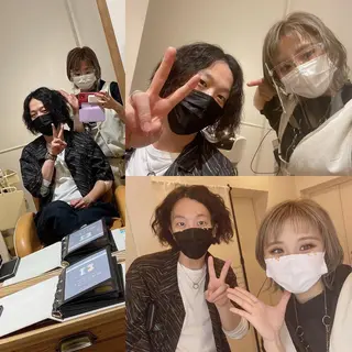ショート カラー メンズ キッズ ✂︎ショート、ボブ、 レイヤー🩵YUMIのヘアスタイル