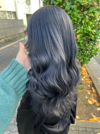 ロング カラー マンツーマン女性 美容師 奏のヘアスタイル