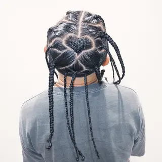 セミロング ヘアアレンジ メンズ FJ Kaminokeのヘアスタイル