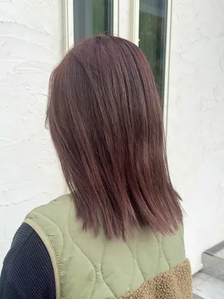 ミディアム カラー ambellir 山本伽椰のヘアスタイル