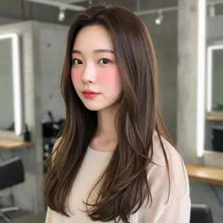 ロング 似合わせボブ✖️ 韓国レイヤー✨小関のヘアスタイル