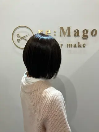 ショート カラー ヘアアレンジ キッズ 横浜関内髪質改善 re:Magoのヘアスタイル