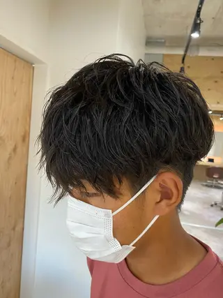 パーマ メンズ メンズブリーチカラー /パーマ ごーた立川のヘアスタイル
