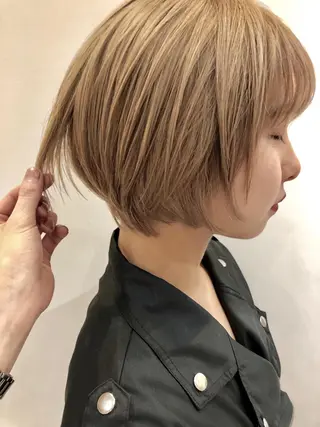 ショート シールエクステ×美髪 改善/ヨシモトカンジのヘアスタイル