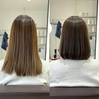 ミディアム EIGHT plum TOKIOリミテッドのヘアスタイル