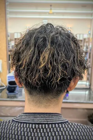 ショート パーマ 理容プラージュ燕三条 福井のヘアスタイル