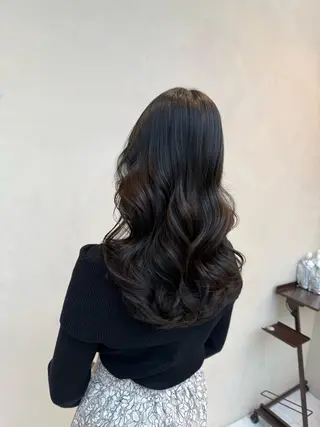 セミロング コテ巻き風パーマ 🦋にこ🦋のヘアスタイル