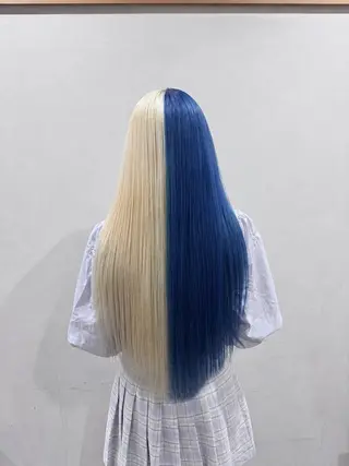 ロング カラー ハイトーン/ブリーチ 🦋デザイン森山陽向のヘアスタイル