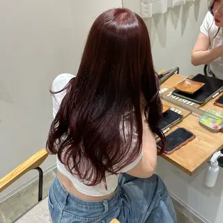 ロング カラー 田村 愛彩のヘアスタイル