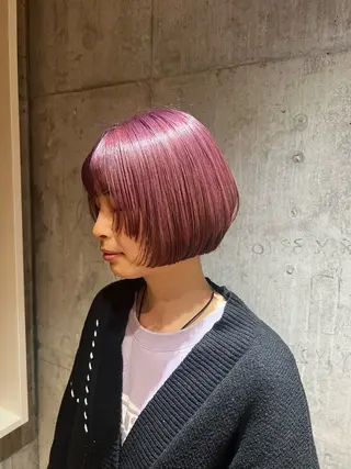 ショート カラー 🌝ぷる艶ハイトーン 柔らかヘア🍅まあやのヘアスタイル
