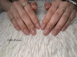 ミディアム ネイル ak nail .のネイルデザイン
