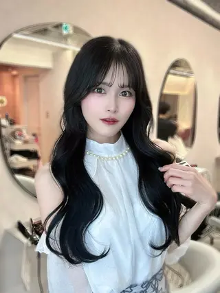 ロング カラー 新宿/韓国風レイヤー エクステ/YUTOのヘアスタイル