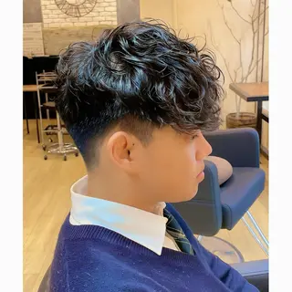 ミディアム パーマ メンズ メンズ特化🌿 minamiのヘアスタイル
