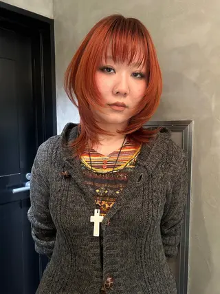 ミディアム カラー デザイン/アレンジ ❤︎イシイレイのヘアスタイル