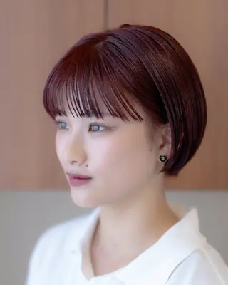 ショート カラー 松尾 泰伸のヘアスタイル