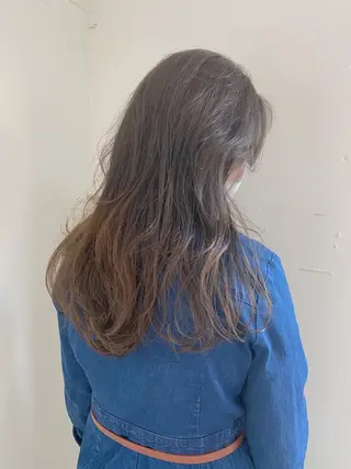 ロング カラー ヘアアレンジ ニュアンスヘア🌔 nanakoのヘアスタイル