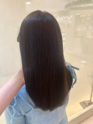 セミロング カラー 縮毛矯正/髪質改善/ 艶髪ササキナツミのヘアスタイル