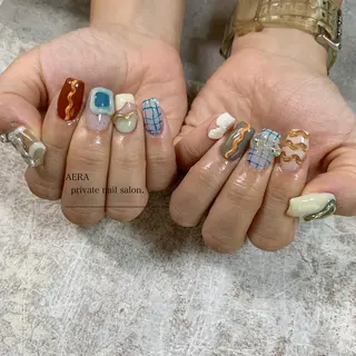 ネイル AERA nail shino🐱⸝꙳のネイルデザイン