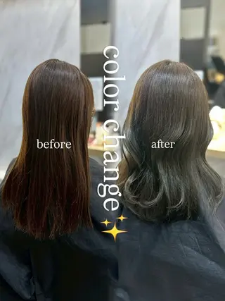 ミディアム カラー L.E.M 仙台のヘアスタイル