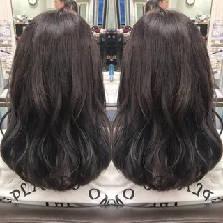 ミディアム カラー box mico. mutsumiのヘアスタイル