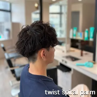 パーマ メンズ 瀬野凌介/メンズ カット/パーマのヘアスタイル