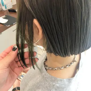 ミディアム カラー ウルフカット ハッシュカット/七海のヘアスタイル