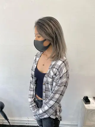 ミディアム カラー パーマ ヘアアレンジ メンズ ブリーチ ハイトーン 特化🌈フジタハルキのヘアスタイル