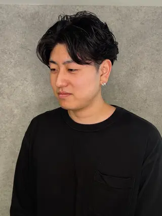 パーマ メンズ メンズカット/シャ ドウパーマ/KOBAのヘアスタイル