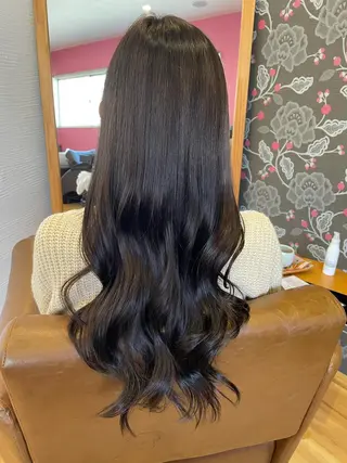 ロング カラー ヘアアレンジ 北九州美容室 🕊️わかな✂︎のヘアスタイル