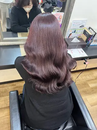 ロング カラー きむえり/髪質改善 /うねり広がり改善のヘアスタイル